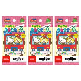 【3パックセット】 とびだせ どうぶつの森 amiiboカード サンリオ サンリオキャラクターズコラボ アミーボカード あつ森 サンリオ