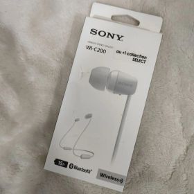 あ）ソニー ワイヤレスイヤホン WI-C200 ホワイト 15時間再生