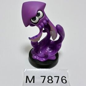 M7876 ●中古 ※日焼け 即決●amiibo イカ ネオンパープル (アミーボ スプラトゥーン 紫) ●Splatoon / Squid - Neon Purple
