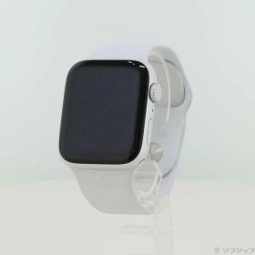 【中古】Apple(アップル) Apple Watch SE 第2世代 GPS 44mm シルバーアルミニウムケース ホワイトスポーツバンド 【276-ud】
