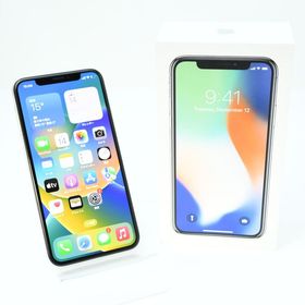 【美品＊バッテリー最大容量94%】SIMフリー iPhone X 256GB シルバー
