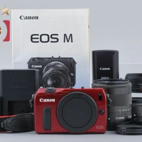 【中古】Canon キヤノン EOS M ダブルレンズキット レッド