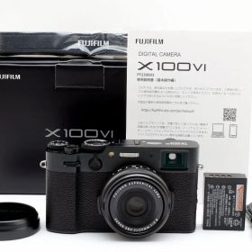 ★超極上★ フジフイルム FUJIFILM X100VI ブラック 多言語モデル 《ショット数7586回・元箱付・付属品多数》★完動品★ #A603053