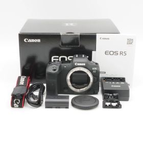 ショット数5000回以下、元箱付き。★良品★ CANON キヤノン EOS R5 ボディ