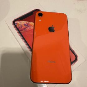 iPhone XR オレンジ SIMフリー 美品 箱あり 本体 バッテリー79%