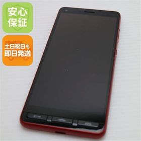 安心保証 美品 A001KC Y!mobile かんたんスマホ2 レッド 白ロム