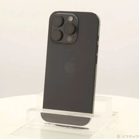 ソフマップ 〔中古品〕 iPhone16 Pro 128GB ブラックチタニウム MYMV3J／A SIMフリー【371】