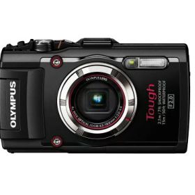 【中古】OLYMPUS デジタルカメラ STYLUS TG-3 Tough ブラック 1600万画素CMOS F2.0 15m防水 100kgf耐荷重 GPS+電子コンパス&内蔵Wi-Fi TG-3 BLK