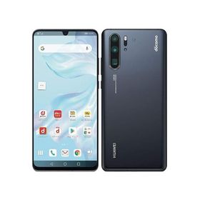 【整備済み品】 HUAWEI P30 Pro HW-02L ブラック docomo 128GB ファーウェイ スマホ スマートフォン 本体 SIMフリー シムフリー 180日保証