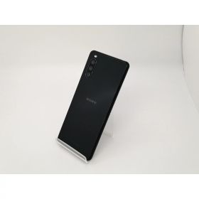 【中古】SONY au 【SIMロック解除済み】 Xperia 10 III ブラック 6GB 128GB SOG04【三宮センター】保証期間1ヶ月【ランクB】