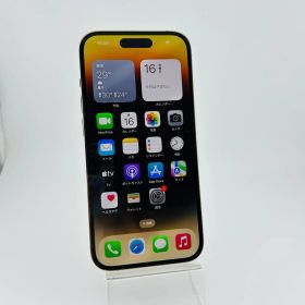 バッテリー良好 iPhone 14 Pro 256GB ゴールド SIMフリー(simロック解除済) 中古 本体 動作確認済 【最短送料無料】X-1333