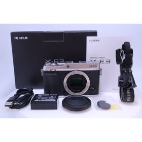 フジフイルム(富士フイルム)の【3,694回 美品】FUJIFILM X-E3 ボディ シルバー(ミラーレス一眼)