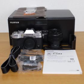 FUJIFILM X-T50 レンズキット XC15-45mm シルバー 美品