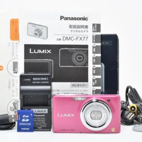 【美品・返品保証】Panasonic LUMIX DMC-FX77 ピンク