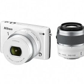 【中古】Nikon ミラーレス一眼 Nikon1 S2 ダブルズームキット ホワイト S2WZWH