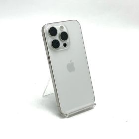 【全額返金保証】【最速発送】 iPhone 15 Pro 256GB ホワイトチタニウム SIMフリー 白ロム 美品 動作確認済 86%
