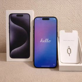 シャッター音無し iPhone 15 Pro 256GB 美品 デュアルSIM