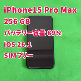 【美品】iPhone 15 Pro Max 256GB バッテリー89%