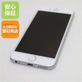 アイフォーン(iPhone)の超美品 au iPhone6 16GB シルバー 白ロム M333(スマートフォン本体)