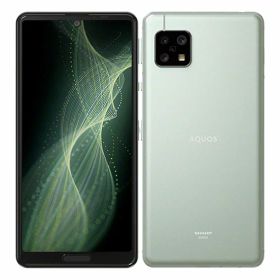 【中古】【安心保証】 AQUOS sense5G SHG03[64GB] au オリーブシルバー
