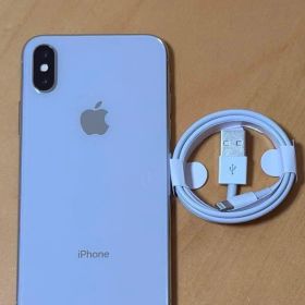 iPhone X シルバー 256GB バッテリー100% SIMフリー