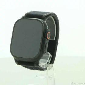 【中古】Apple(アップル) Apple Watch Ultra 2 GPS + Cellular 49mm ブラックチタニウムケース ブラックトレイルループ 【305-ud】