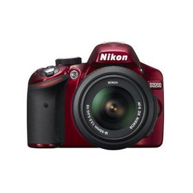 中古 １年保証 美品 Nikon D3200 AF-S 18-55mm VR レッド