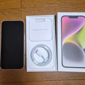 Apple iPhone 14 スターライト 本体 充電ケーブル付き