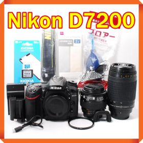 Nikon D7200 一眼レフカメラ スマホ転送 ダブルレンズ