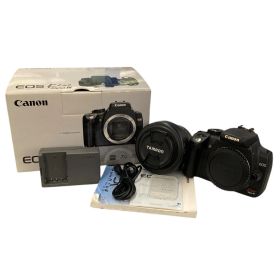 186001 動作確認済み canon キャノン 一眼レフカメラ&レンズ Kiss ブラック EOS Digital N