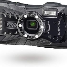 【中古】RICOH WG-70 ブラック リコー本格防水デジタルカメラ 14m防水 (連続2時間) 1.6m耐衝撃 防塵 -10℃耐寒 アウトドアで活躍するタフネスボディ CALSモード搭載で 現場記録など幅広いビジネスシーンで活躍 03866当店保証3
