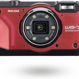 【中古】RICOH WG-7 レッド 本格アウトドアカメラ 【本格20m 防水】 2000万画素 【広角28mm 光学5倍ズーム】 【工事・現場で活躍 / 「CALSモード」搭載】 【Webカメラ機能搭載】 【高性能GPS内蔵】 3110当店保証30