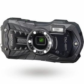【中古】【1年保証】【美品】RICOH WG-70 ブラック