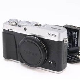 AB- (良品) FUJIFILM 富士フイルム X-E3 シルバー ボディ シャッター数 73枚 初期不良返品対応 33-106