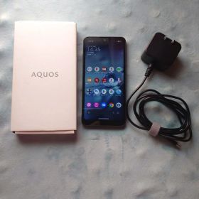 SHARP AQUOS wish SH-M20 チャコール+AC充電器／匿名配送