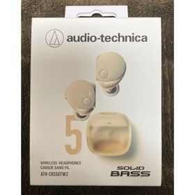 オーディオテクニカ(audio-technica)のaudio-technicaワイヤレスイヤホンベージュATH-CKS50TWBG(ヘッドフォン/イヤフォン)