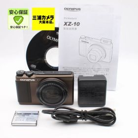 【極上品】 OLYMPUS STYLUS XZ-10 ブラウン 1200万画素 裏面照射型CMOS F1.8-2.7レンズ デジタルカメラ #0690391