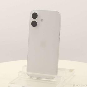 〔中古〕Apple(アップル) iPhone16 128GB ホワイト MYDR3J／A SIMフリー〔262-ud〕