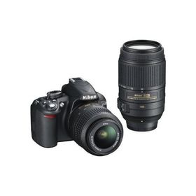 中古 １年保証 美品 Nikon D3100 18-55mm 55-300mm VR ダブルズームキット ブラック