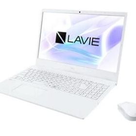NEC PC-N1570GAW ノートPC LAVIE N15 パールホワイト N1570/GAW ノート型パソコン Windows Office DVD テンキー 本体未使用品 極美品
