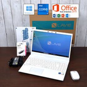 ★2021年モデル 優良品★ NEC LAVIE N15| windows11| 第11世代 Core i7-1165G7| 16GB| SSD 512GB| Microsoft Office 2019| 顔認証| 白| 558