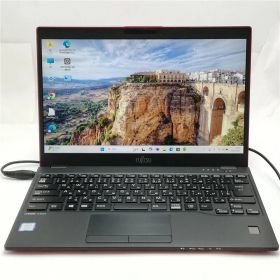 中古美品 Wi-Fi有 高性能ノートパソコン 富士通 U939/B レッド Core i5 8365U 8GB 256G 高速SSD 無線 Bluetooth Windows11 Office 即使用可