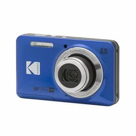 KODAK (コダック) PIXPRO 使いやすい ズーム FZ55-BL 16MP デジタルカメラ 光学5倍ズーム 広角 28mm 2.7インチ液晶画面 (ブルー)