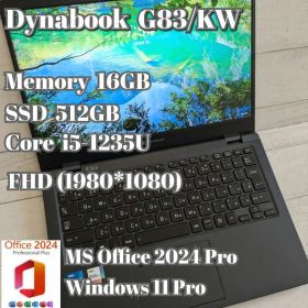 ② Dynabook G83/KW 16GB 512GB MS Office