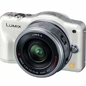 【中古】パナソニック ミラーレス一眼カメラ LUMIX GF3 電動ズームキット シェルホワイト DMC-GF3X-W