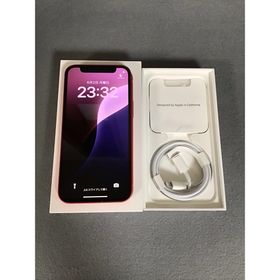 アイフォーン(iPhone)の美品 Appleストア版 SIMフリー iPhone12 mini レッド色(スマートフォン本体)