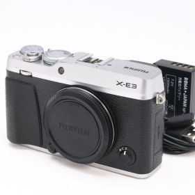 AB- (良品) FUJIFILM 富士フイルム X-E3 シルバー ボディ シャッター数 73枚 初期不良返品対応 33-106