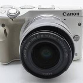 ★動作品★ Canon キヤノン EOS M3 ボディ ホワイト 15-45mm F3.5-6.3 IS STM レンズ付