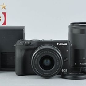 【中古】Canon キヤノン EOS M3 ブラック ダブルズームキット