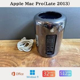 ［良品］Apple Mac Pro（Late 2013）/ Intel Xeon E5 / メモリ32GB / SSD 512GB / Windows 11 / Office 2021 / CJ634